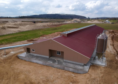 Bâtiment d’élevage pour 12 000 poules Pondeuses Bio – ISÈRE