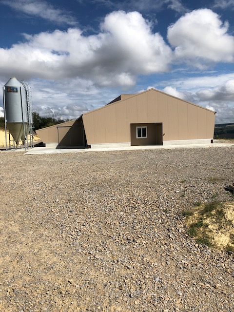 Bâtiment Avicole pour 12 000 poules pondeuses Bio – DRÔME